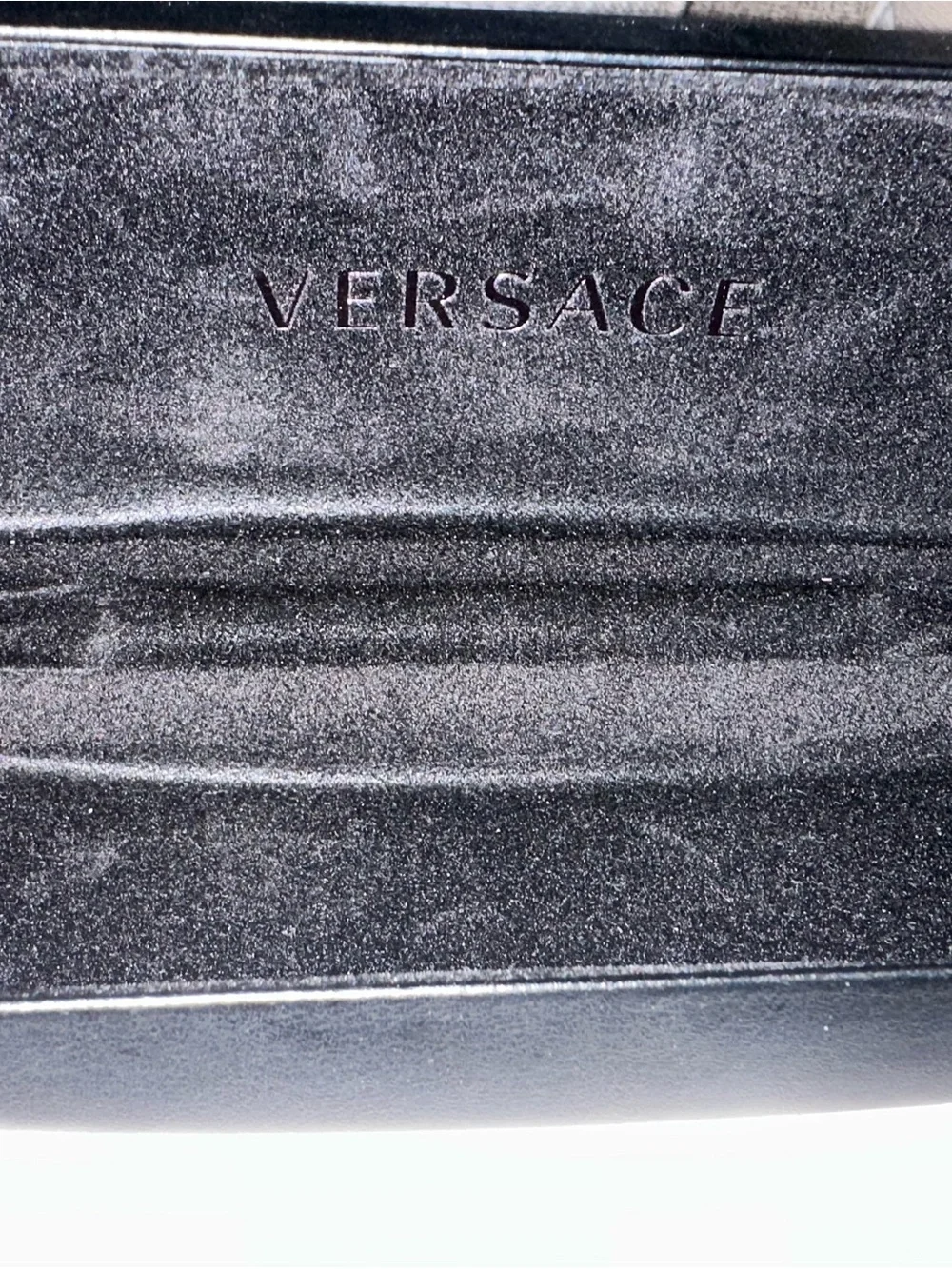 Versace Black Case with Gold Logo